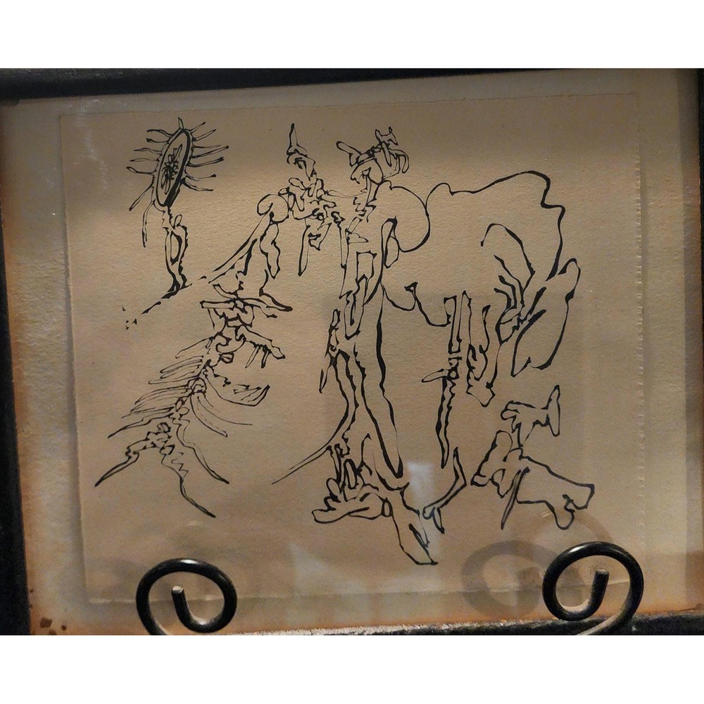 William Bill Porteous 1978 Original Ink Drawing Signed Canadian Modernist Art